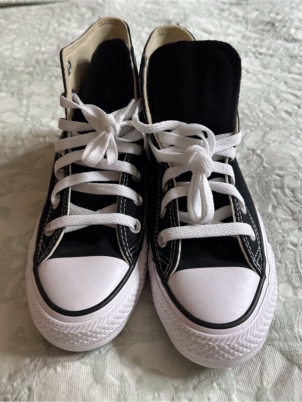 Converse Black and White High-Top Sneakers